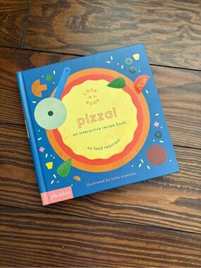 Phaidon blue children's interactive pizza recipe book